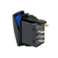 thumbnail image 3 of 5pc 12V DC 20A 4-Pin LED ON-OFF-ON SPDT Rocker Switch Kit - BLUE, 3 of 4