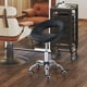 thumbnail image 2 of Taburete de salón con ruedas HOMCOM Crescent, altura ajustable, color negro, 2 of 9