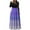 Blue, variant on Frostluinai Cocktail Dresses for Women Long Sleeve Round Neck Maxi Long Dress Casual Gradient Swing A Line Dress 1950s Slim Fit Dresses