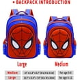 Spider-Man Cartoon Pattern Backpack 3d Comic Book Bag Waterproof