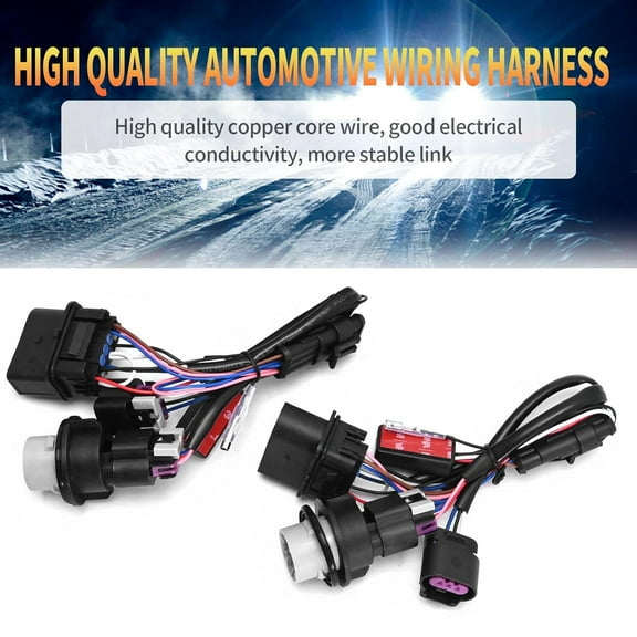 Headlight Lamp Wiring Harness Adapter Set For 2013-2018 Dodge Ram 1500 2500 3500