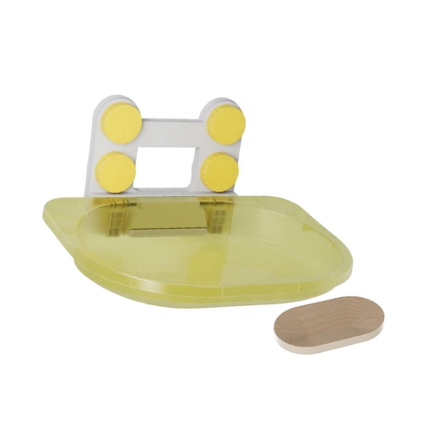 BELOVING Cat Hammock for Window Easy Installation Heavy Duty with Strong Suction Cups Yellow With Bed