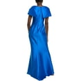 thumbnail image 2 of Badgley Mischka womens  Bow Wrap Gown, 0, Blue, 2 of 3