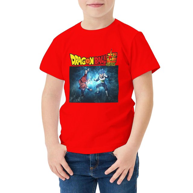 Camiseta Algodón de DBZ para niños
