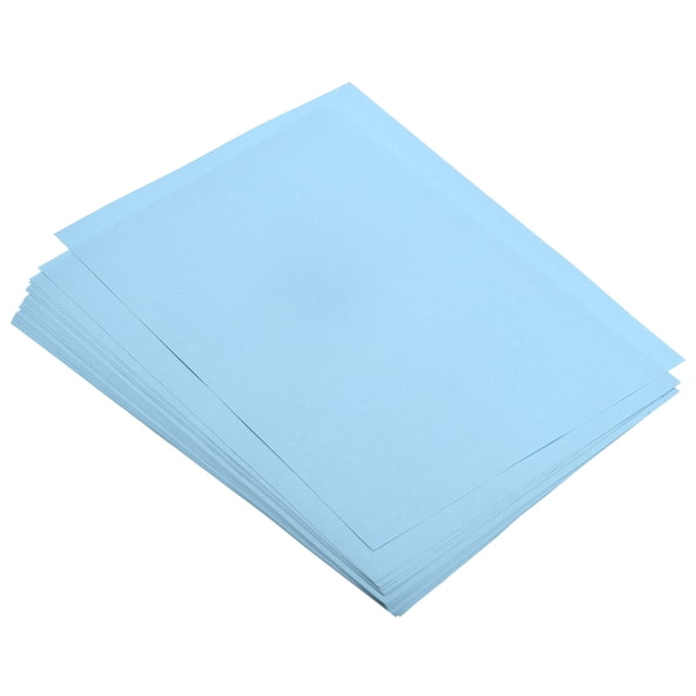 Colores Cartulina Claro Azul 17.6lb 11.7 x 8.3" para Bricolaje Tarjetas Fabricación, Adornos Álbum, Origami, Regalo Decoración, Educación, Oficina Impresión 100 Hojas