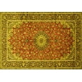 thumbnail image 1 of Ahgly Company Indoor Rectangle Medallion Yellow Traditional Area Rugs, 7' x 10', 1 of 4