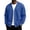 10#Light Blue, variant on Button Down V-Neck Jacket for Men, Trendy Long Sleeve Solid Color Loose Fit Fall Casual Cozy Streetwear Outerwear Blue 2XL