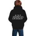 thumbnail image 2 of Ben Azelart Stay Wild Kids' Hoodie 3d Print Sweatshirt Soft Pullover Hooded With Big Pockets For Boys Or Girls X-Large, 2 of 8