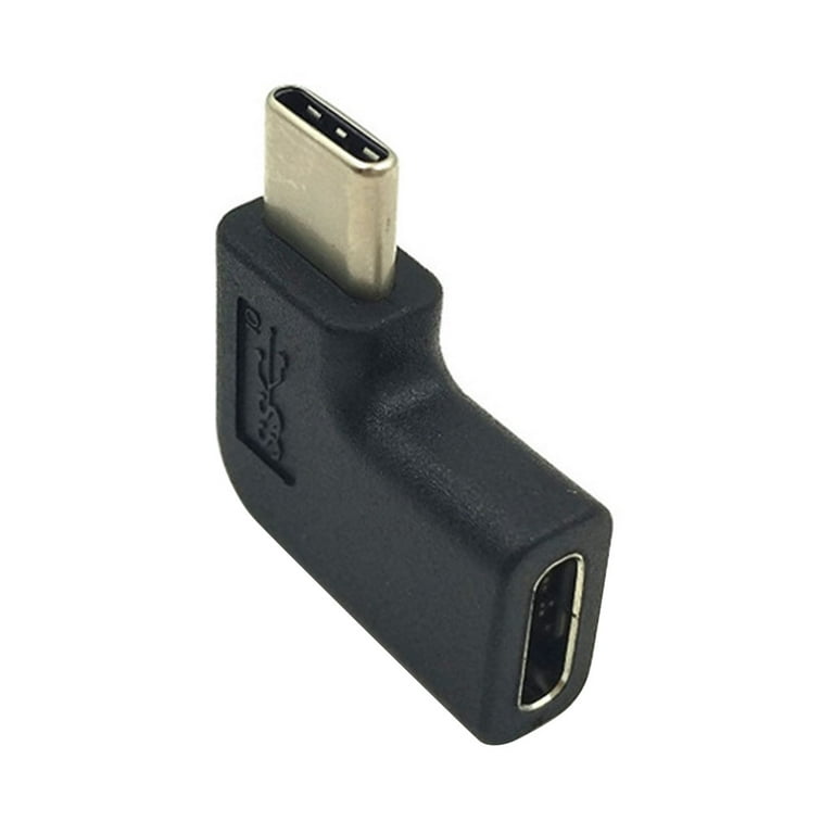 USB C Coupler 240W, USB C Female to Female Adapter, 90 Degree USB