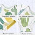 thumbnail image 3 of Simple Cactus Cute Pure Cotton Bodysuit Short Sleeve Pajamas One-Piece Romper Unisex 6M, 3 of 6