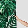 thumbnail image 3 of GOSMITH Tropical Green Leaves Summer Palm Leaf Hawaii California Tree Jungle Decor Shower Curtain for Bathroom Decoration White, 3 of 7
