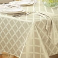 thumbnail image 2 of Lenox Laurel Leaf Tablecloth, Ivory - 70"W x 86"L, 2 of 3