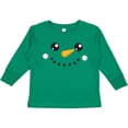 thumbnail image 3 of Inktastic Christmas Snowman, White Snowman, Carrot Nose Boys or Girls Long Sleeve Toddler T-Shirt, 3 of 5