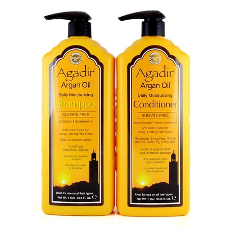 Agadir Argan Oil Daily Moisturizing 33-ounce Shampoo and Conditioner