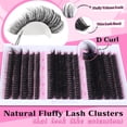 thumbnail image 4 of Kit de extensión de pestañas Focipeysa Fluffy Lash 70D 80D 90D 10-18 mm, 4 of 8
