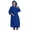 Navy, variant on Terry Feeling Quick Dry Microfiber Hooded Robe for Women and Men, White, One Size