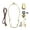 Brass Finish + 6" Harp, variant on B&P Lamp® Brass Plated Finish Table Lamp Wiring Kit with a 10 Inch Harp and 3-Way Socket
