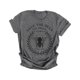 thumbnail image 1 of Guardurnaity Mujer Carta Gráfico Impreso Cuello Manga Corta Camisa Prendas para la parte del cuerpo Gris oscuro XL, 1 of 6