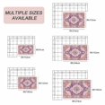 thumbnail image 6 of Orange Purple Boho Outdoor Rug 5x7 Ft, Non Slip Washable Area Rug, Ethnic Geometric Southwest Patio Rugs Carpet Runner, Large Floor Mat for Indoor/Outdoor Deck Porch Camping, 6 of 8