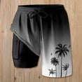thumbnail image 2 of Womens Swim Shorts with Compresssion Liner 2026 Summer Casual Elastic Waist Leopard Print Board Shorts with Pockets Beachwear, 2 of 4
