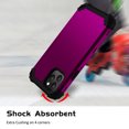 thumbnail image 3 of iPhone 11 Pro 5.8" Case, Allytech Hybrid Soft Rubber Heavy Duty Protection Rugged Shockproof Anti-Scratch Armor Defender Wireless Charging Support Back Cover for Apple iPhone 11 Pro 5.8", Purple, 3 of 10