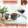 thumbnail image 6 of Pour Over Coffee Maker Set Double Wall 16 Oz Drip Permanent Filter, 6 of 9