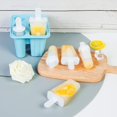 thumbnail image 4 of 6 Cavities Popsicle Molds, Reusable Popsicle Maker Easy Release Ice Pop Molds Silicone Popsicle Molds，Pink, 4 of 6