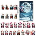 thumbnail image 3 of Christmas Advent Calendar, 24 Days 2D Panda Christmas Countdown Calendar, Acrylic Hanging Gifts, 3 of 6
