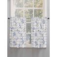 thumbnail image 5 of Easter Bunny Bathroom Window Curtain, Spring Purple Flower Rustic Farmhouse Grey Plaid Light Filtering Coffee Kitchen Curtains, Bedroom Living Room Curtains 2 Panel 84"x45", 5 of 6