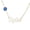 Solid 14k Yellow Gold, variant on Evil Eye Custom Name Necklace, Rose Gold Plated, 16"