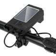 thumbnail image 1 of Solar USB Rechargeable Bike Headlight Front Light Waterproof Bicycle Flashlight Night Riding Light Lamp with, 1 of 8