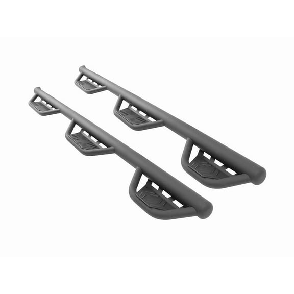 Havoc by RealTruck HS3 Black Hoop Steps Compatible with 2019 New Body, 2020-2022 Chevy Silverado 1500 Crew Cab 5'8" Bed, 2019 New Body, 2020-2022 GMC Sierra 1500 Crew Cab 5'8" Bed