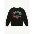thumbnail image 4 of Justice Girls Fleece Crew Neck Sweatshirt, Sizes XS - XLP, 4 of 7