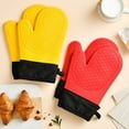 thumbnail image 7 of Tunhigl Thick Insulated Oven Gloves 1Pcs - Heat Resistant Kitchen Baking Mitts with Non-Slip Grip for Microwave, Grilling & Cooking - Durable Household Hand Protectors Yellow, 7 of 7