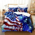 thumbnail image 7 of American Flag Print Bedding Set Queen Quilt Cover Pillowcase Set 3D Bedding Digital Printing Comforter Set and Pillow Covers Home Breathable Textiles, 7 of 7