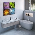 thumbnail image 4 of Art 4 Panels Canvas Print Wall Art Spring Summer Autumn Winter Four Seasons Landscape Color Tree Painting Pictures Prints Nature Forest Artwork Stretched and Framed for Bedroom Living Room Home, 4 of 6