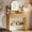 Natural, variant on UGTOO 3-in-1 Vanity Desk with LED Lights & 2 Drawers, Space-Saving Makeup Table with Mirror, Modern Wood Dressing Table for Small Bedrooms Compact Design