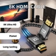 thumbnail image 2 of 8K HDMI 2.1 Cable 48Gbps HD 4K240Hz HDR Video Cord for TV PC Laptop, 2 of 7
