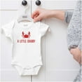 thumbnail image 5 of A Little Crabby Cranky Beach Lover Romper Boys or Girls Infant Baby Brisco Brands 6M, 5 of 6