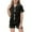czb# Black565, variant on CUZIBR Girls Outfits Solid Color Lapel Collar Pajamas Set Silk Short Sleeves Sleepwear 2 Piece Button Down Classic Loungewear Shirts Shorts For Little Kid Baby Clothes Sets,Black,8-9 Years
