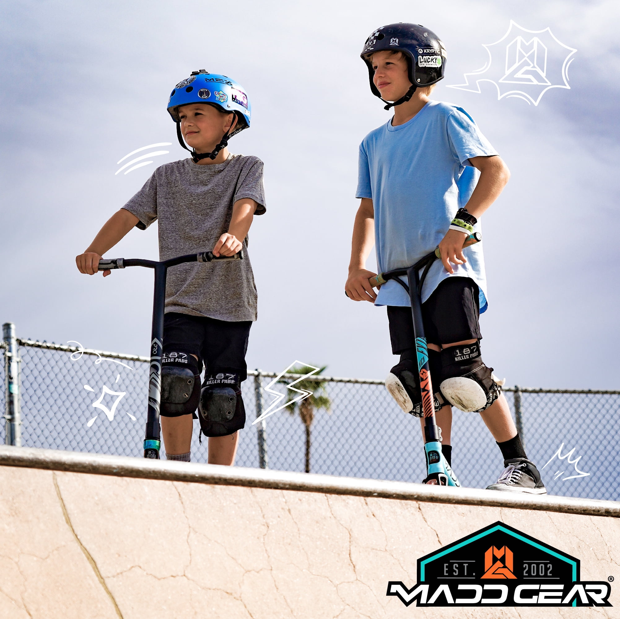 Madd Gear Kick Pro Stunt Scooter for Ages 6 + Strong Aluminum 5" Wide Lightweight Deck - Designed for Skatepark Use
