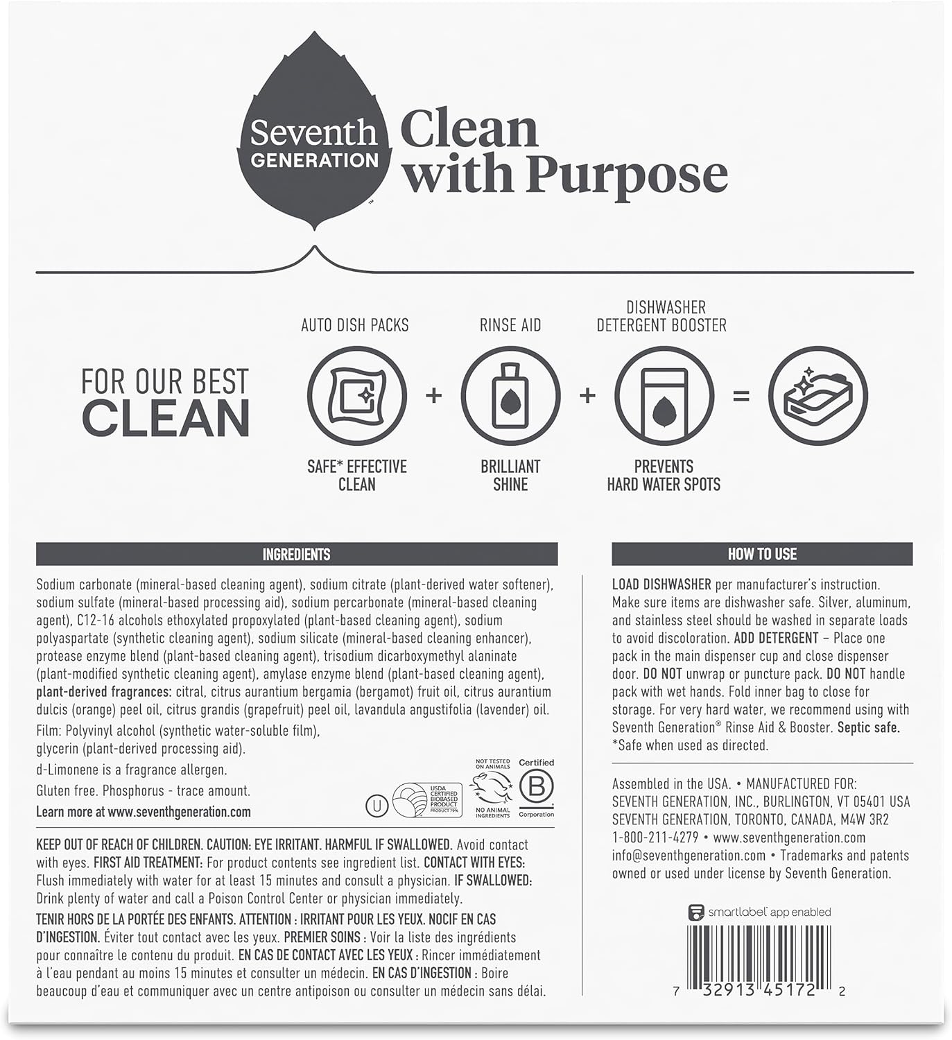 Power+ Dishwasher Detergent Packs Fresh Citrus scent 1 for sparkling dishes Dishwasher tabs 70 count