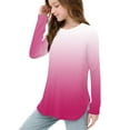 thumbnail image 7 of YUNAFFT Girls Long Sleeve T-Shirts Soft Cotton-like Side Slit Hem Casual Top for 2-12Y, 7 of 7