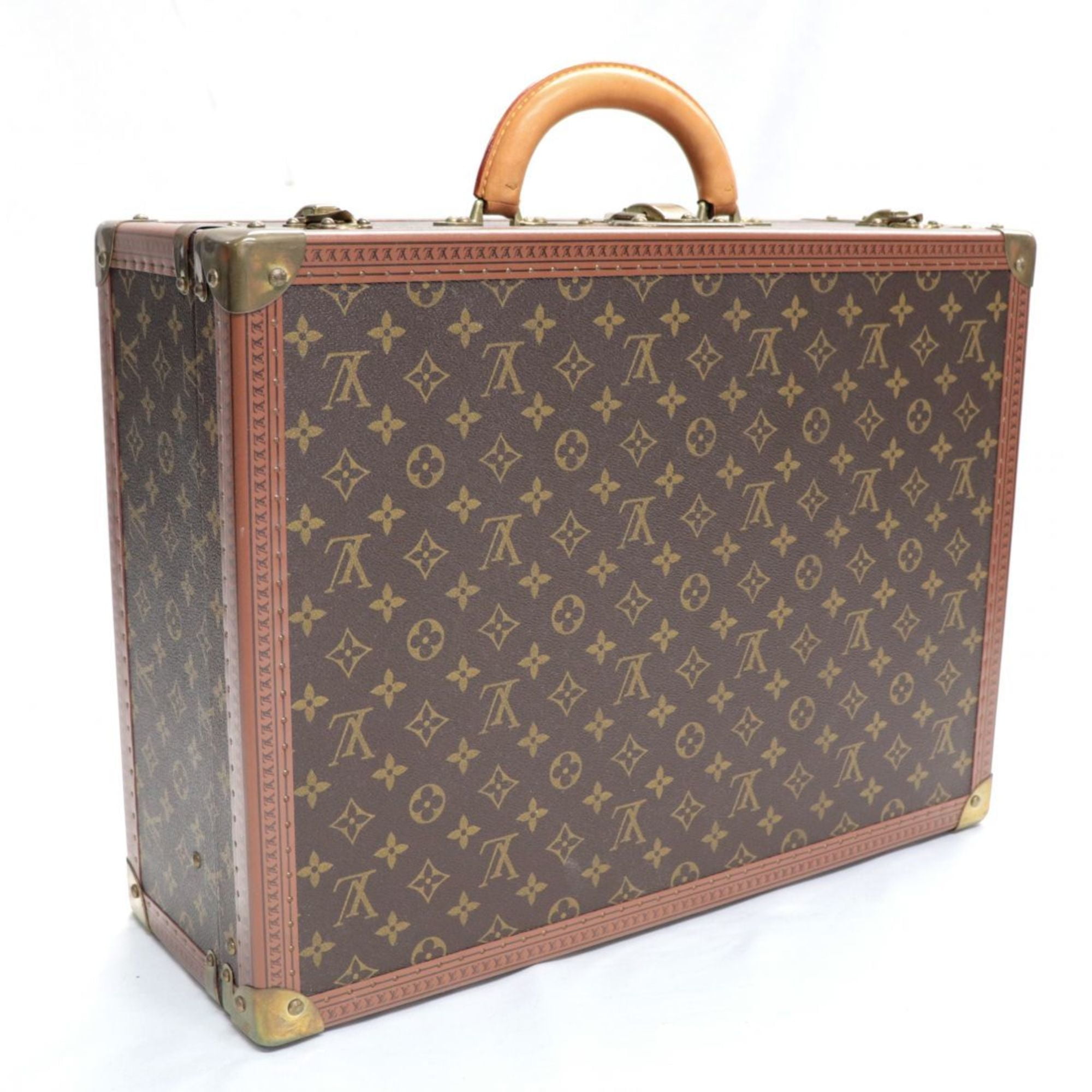 Authenticated used Louis Vuitton Cotoville 40 Monogram Trunk Hard Case Attache Bag Brown Gold Hardware Louis Vuitton, Women's, Size: (HxWxD): 32cm x