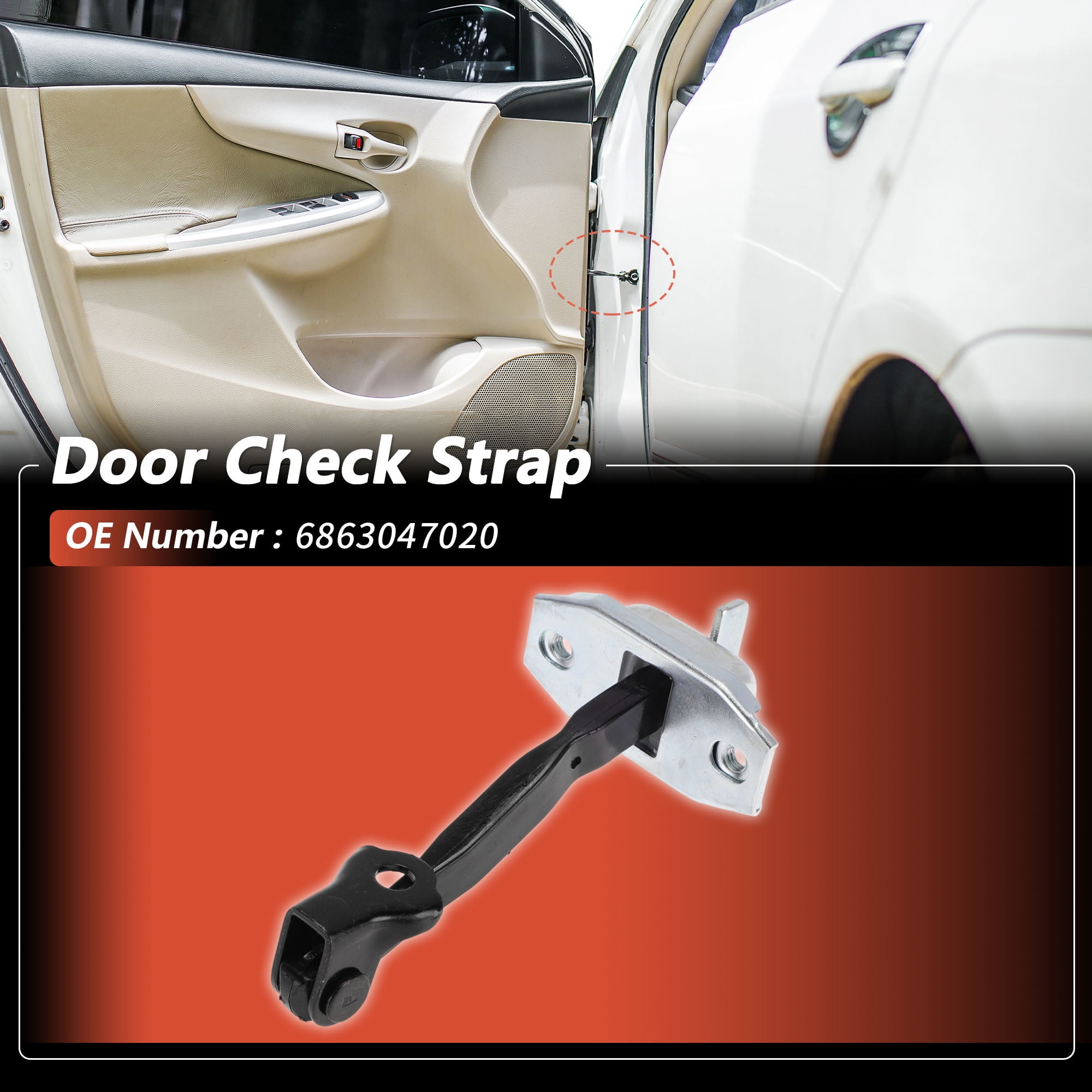 Unique Bargains Right Rear Door Check for Toyota Corolla for 2002 and MatrixX for 2002
