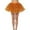 A-Orange774, variant on Women Polka Dot Tulle Tutu Skirt Elastic Waist Layered Mesh Skirt Costume Party Performance Wear Skirt