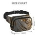 thumbnail image 4 of Balery Golden White Tiger Mochila Cinturón para Mujeres y Hombres, Bolsa de Cintura Impermeable de Doble Capa con Correa, 4 of 9