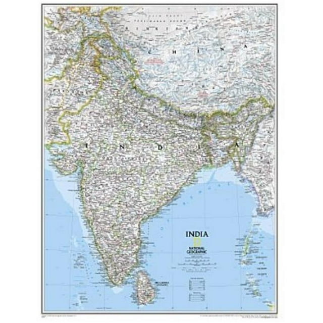National Geographic RE00620550 Map Of India - Laminated