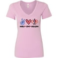 thumbnail image 3 of Inktastic Peace, Love, Urology, Healthcare Craft Women's V-Neck T-Shirt, 3 of 5