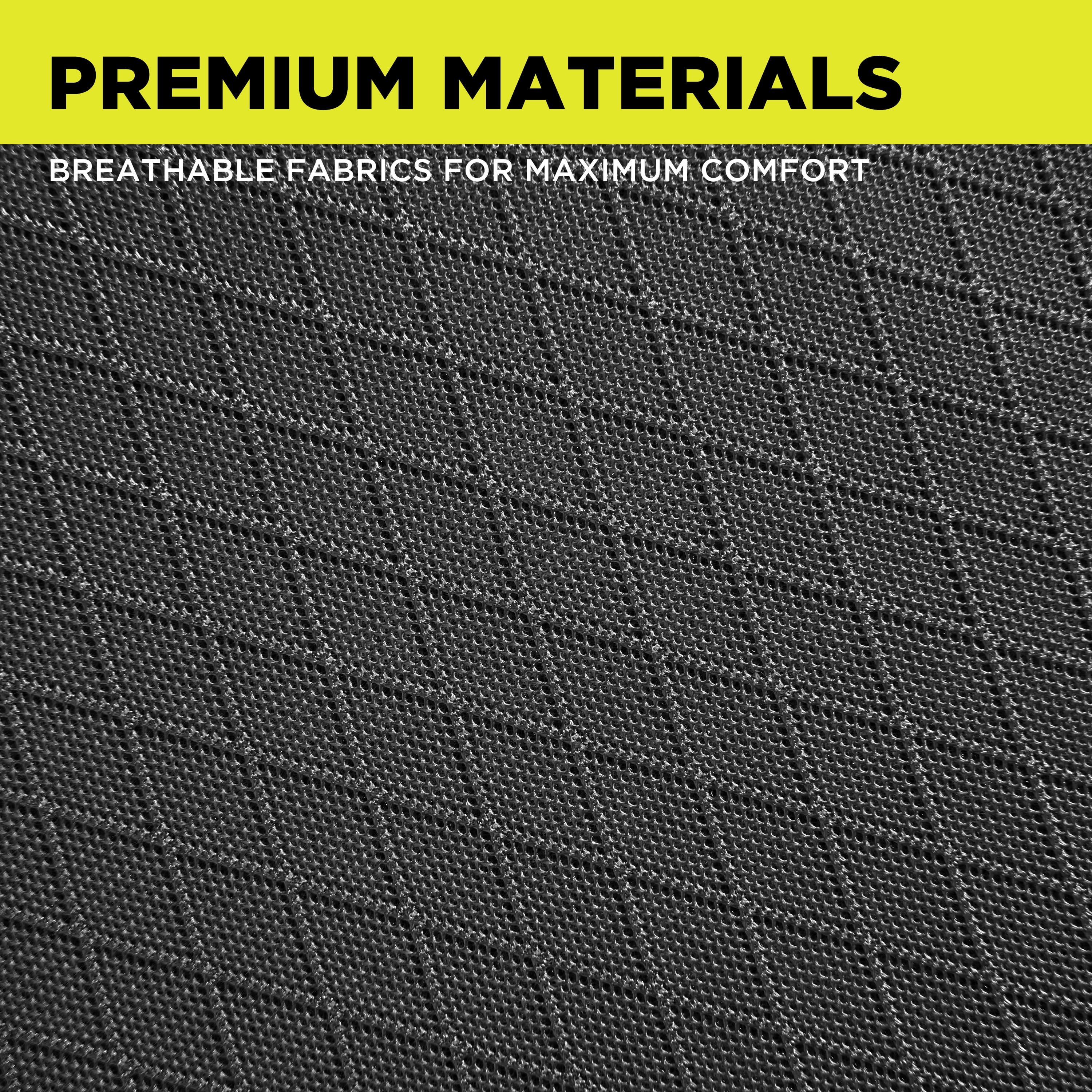 Road Comforts Car Seat Cover Leather Mesh Front Car Seat Cover, Airbag Compatible, Universal Fits Car, Truck, SUV, Vans - Black